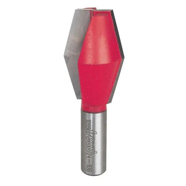 24-106 Butterfly Spline Router Bit 1/2" SH 14 Degrees 1-1/8" D 1-3/4" CL